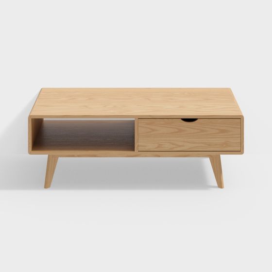 Nordic Style Coffee Table 3D model for Cozy Interiors