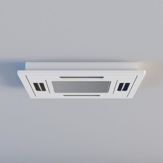 Minimalist Kitchen Hood 3D model