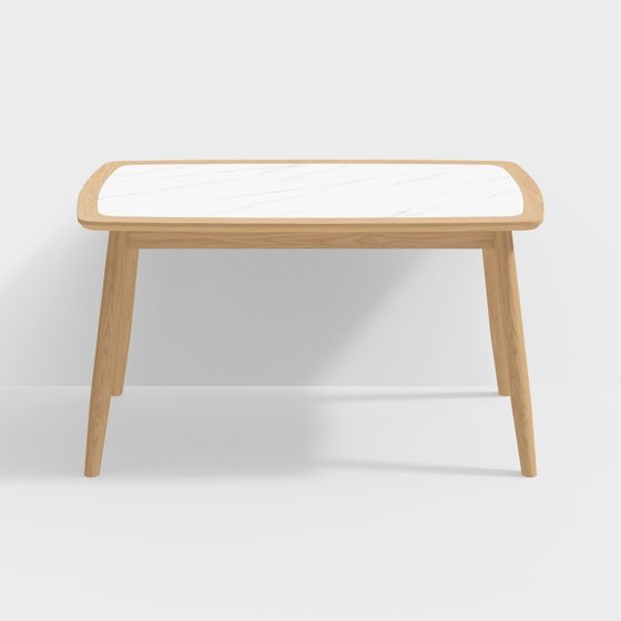 Nordic Minimalist Coffee Table 3D model