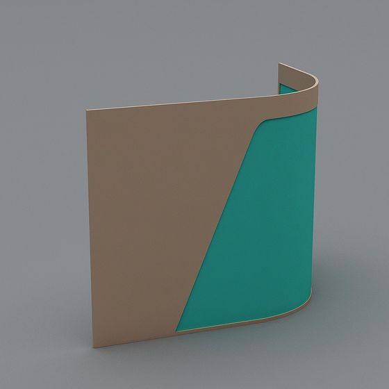 Modern Low-Poly 3D Model with Nature-Inspired Design