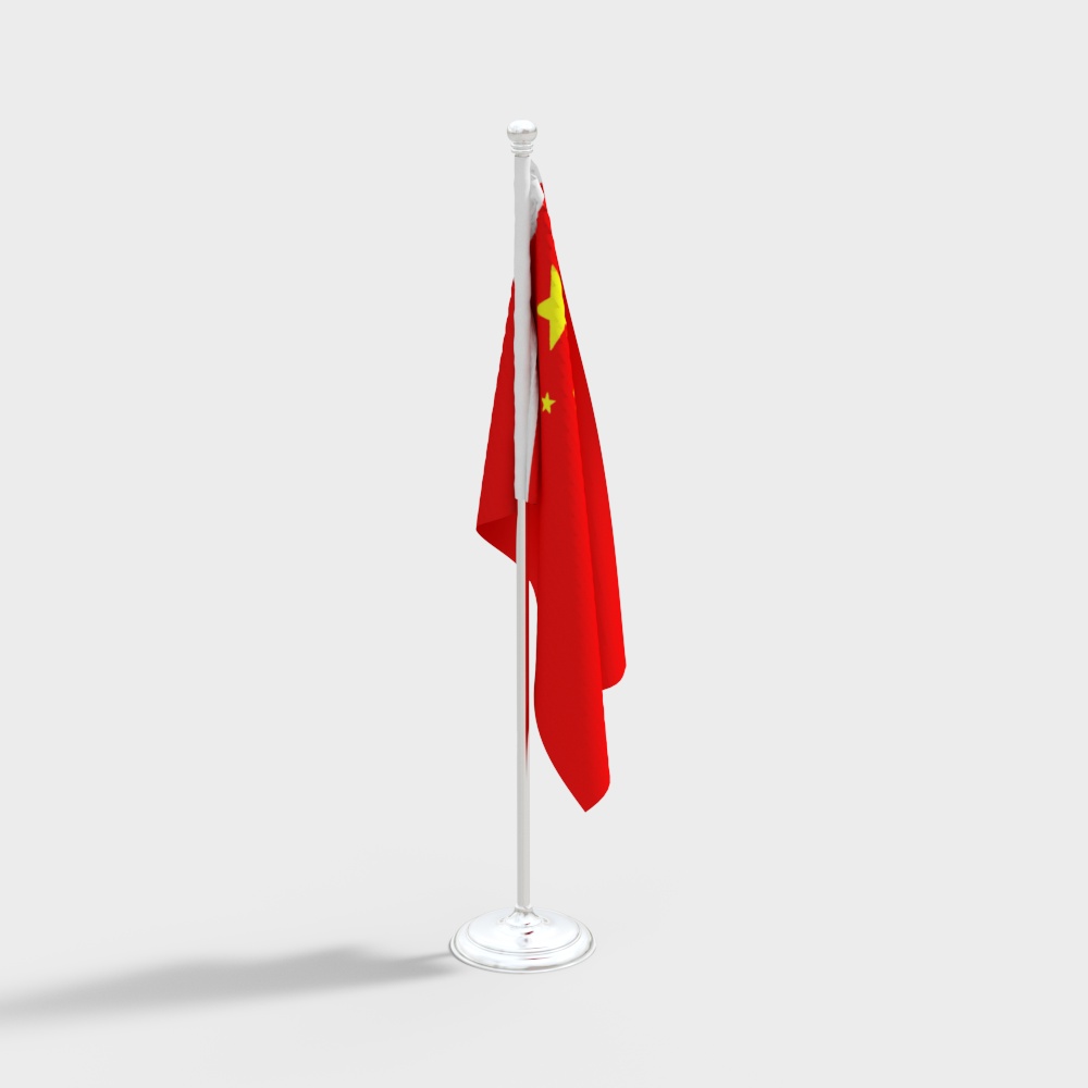 Standing - the national flag