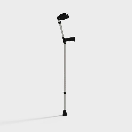 Stylish Low-Poly Walking Cane 3D model