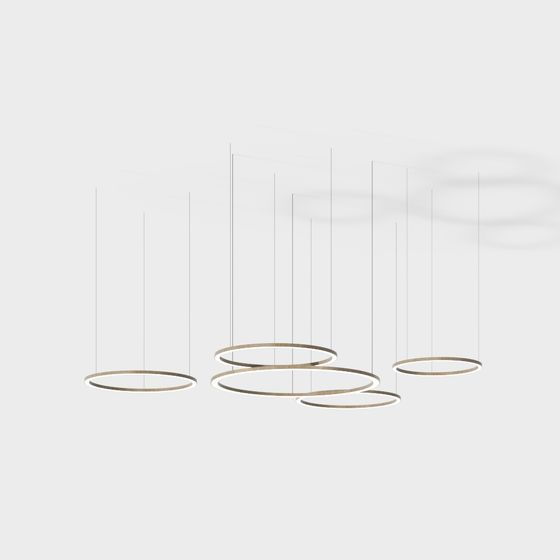 Elegant Halo Pendant Light 3D model for Modern Spaces