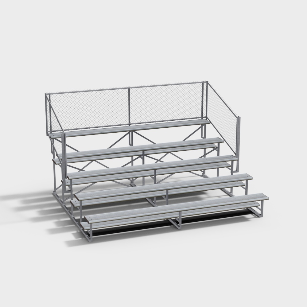 Realistic Stadium Bleacher 3D model
