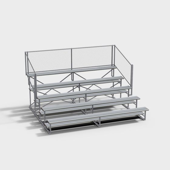 Realistic Stadium Bleacher 3D model