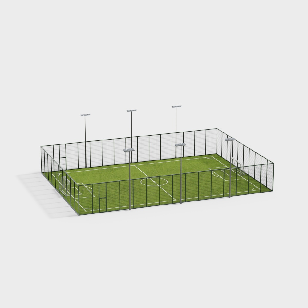 football green field with goal