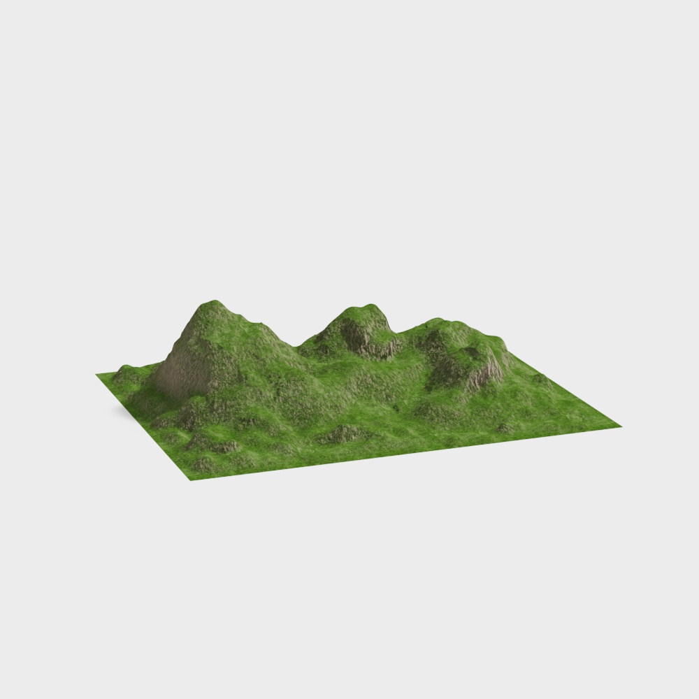 Mountain Range 3D Model