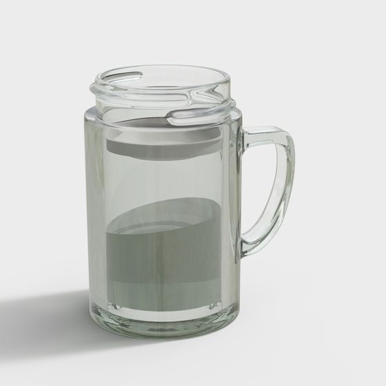 Sleek Glass Cup 3D Model for Creative Projects