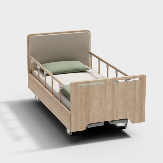 Comfortable Nursing Bed 3D Model