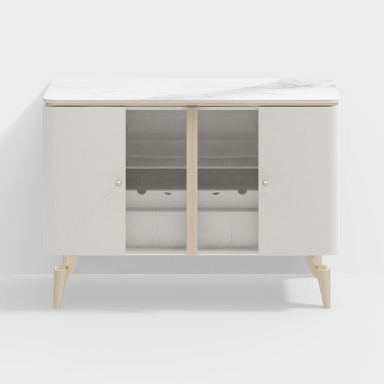 Elegant Minimalist Sideboard 3D model for Modern Spaces