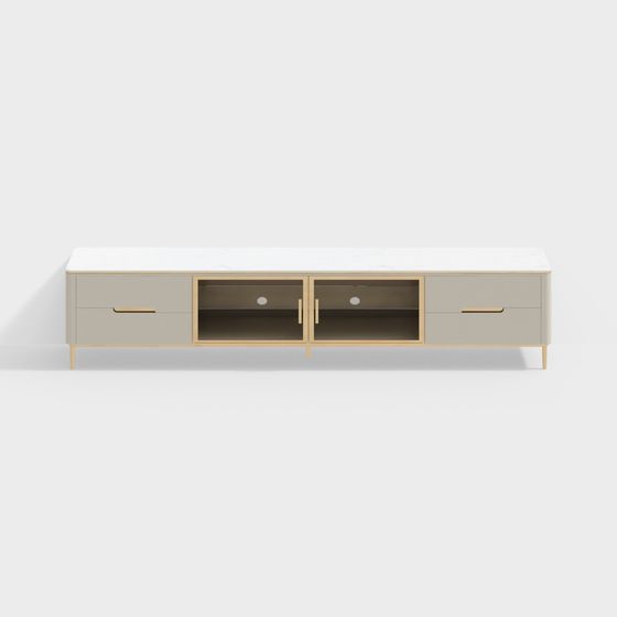 Modern Minimalist TV Cabinet 3D model
