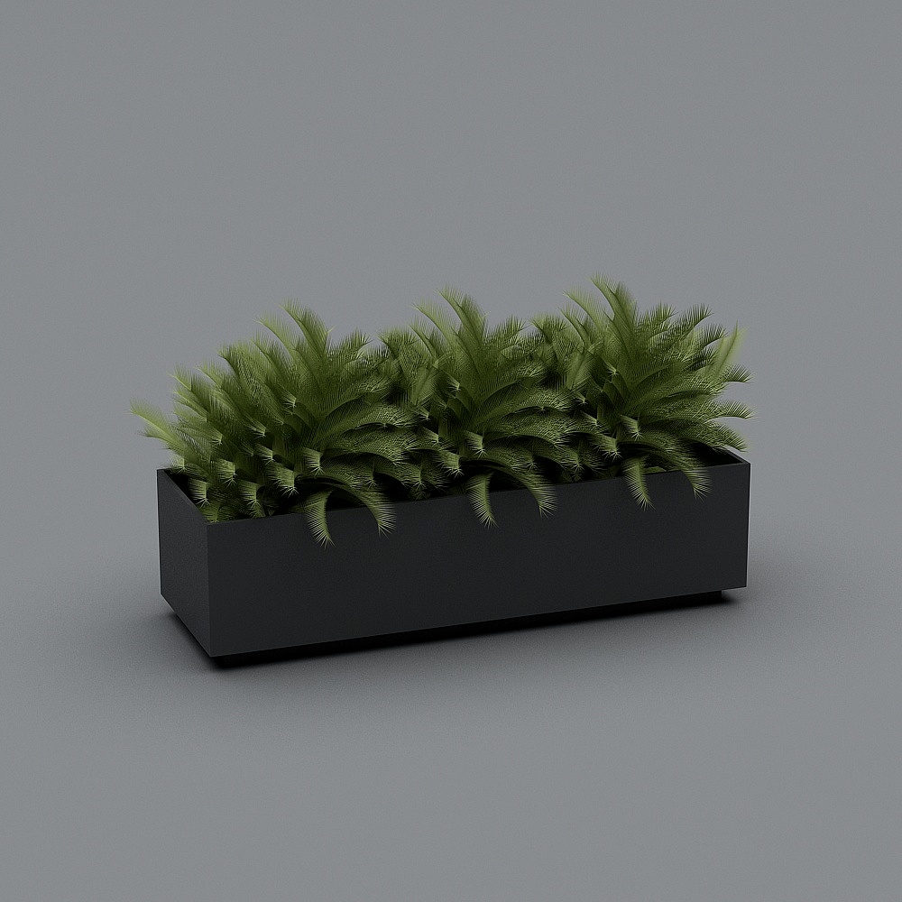 City Oasis Low-Polygon Plant Pot 3D model