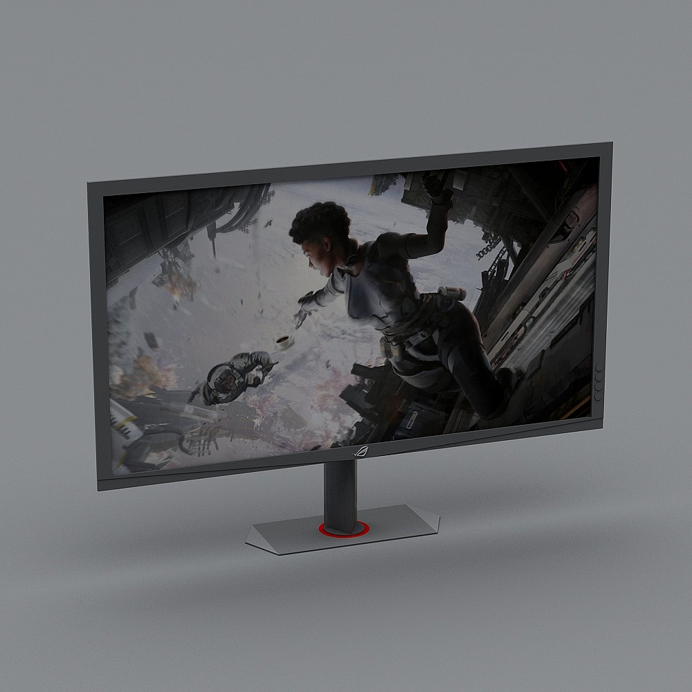 Futuristic Warrior Monitor 3D model