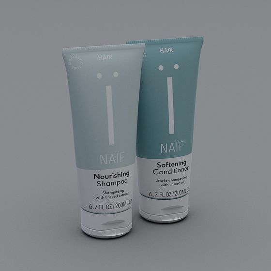 Naïf Hair Care 3D Model Design
