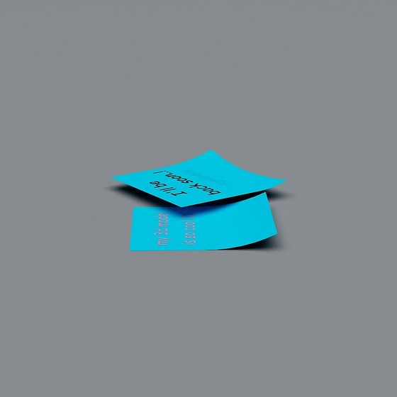 Stack of Sticky Notes 3D model