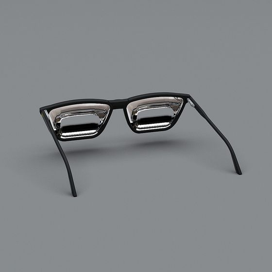 Stylish Low-Poly 3D Glasses Model