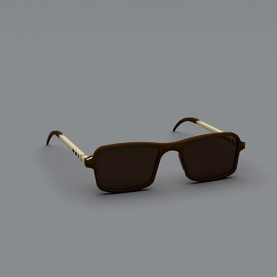 Futuristic Low-Poly Sunglasses 3D model