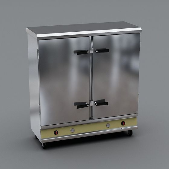 Industrial Commercial Kitchen Equipment 3D Model for Functional Spaces