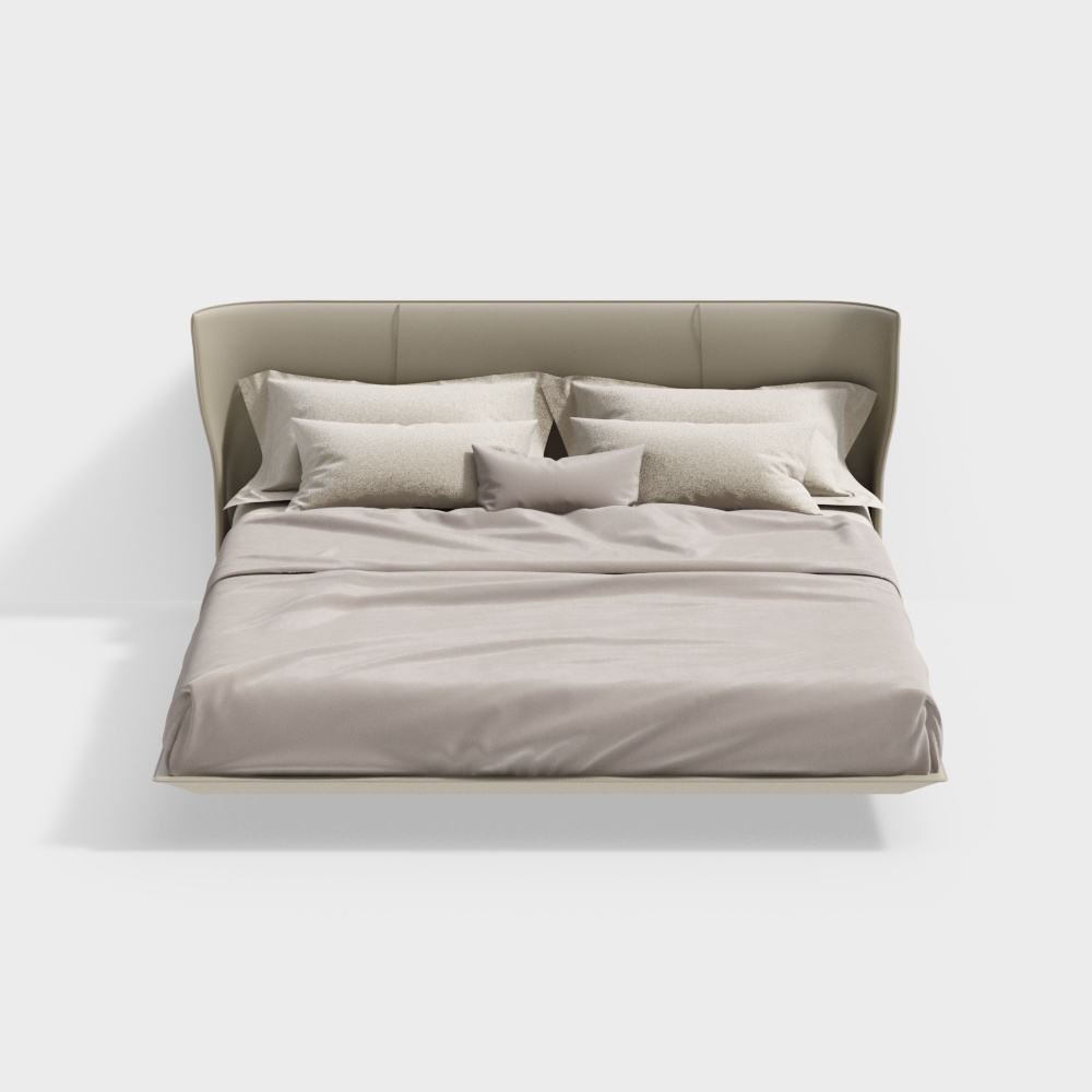 Giường treo B-19 da bò nâu sữa