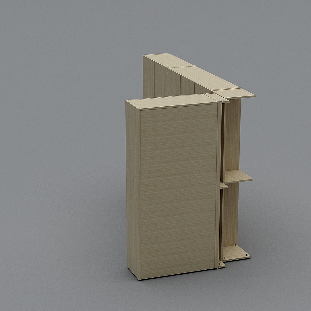 Modular Bookshelf 3D model