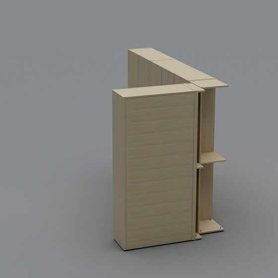 Modular Bookshelf 3D model