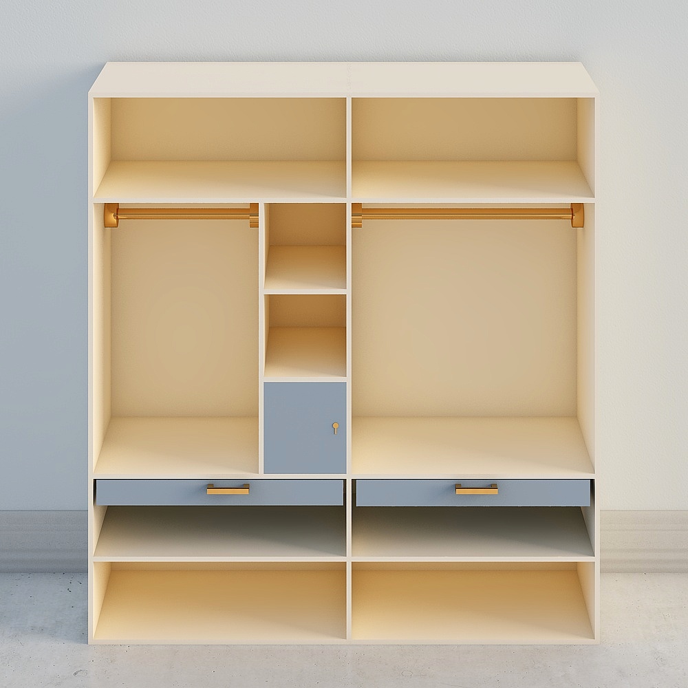 4 door open wardrobe