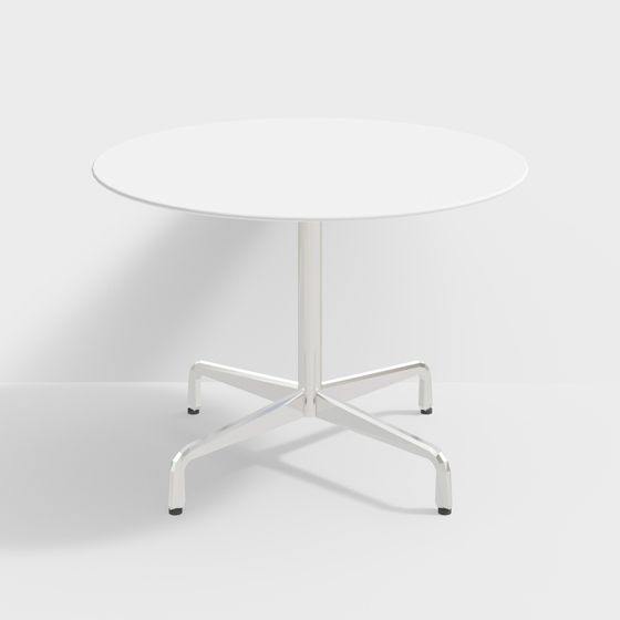 다이닝 테이블-1100-화이트 스톤 플레이트-스테인레스 스틸 컬러 다리