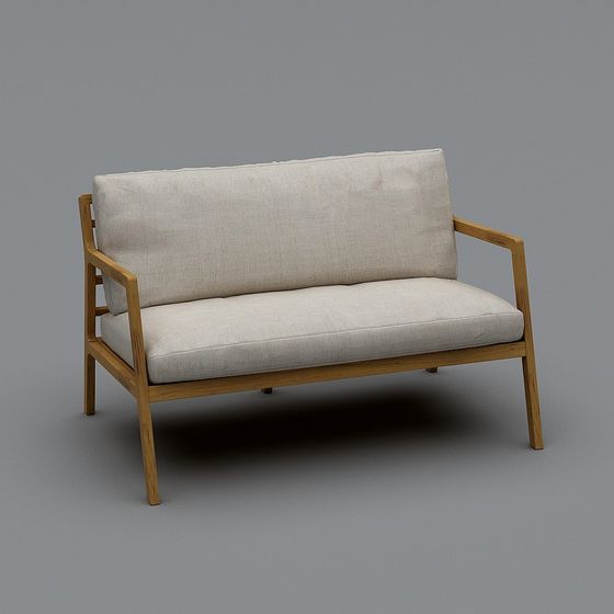 Modern Minimalist Sofa 3D model