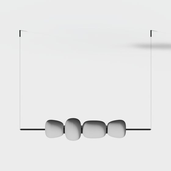 Crystal Bead Chain 3D model