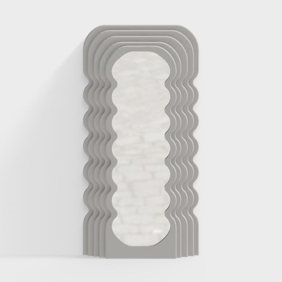 Unique Low-Polygon Mirror Installation 3D model