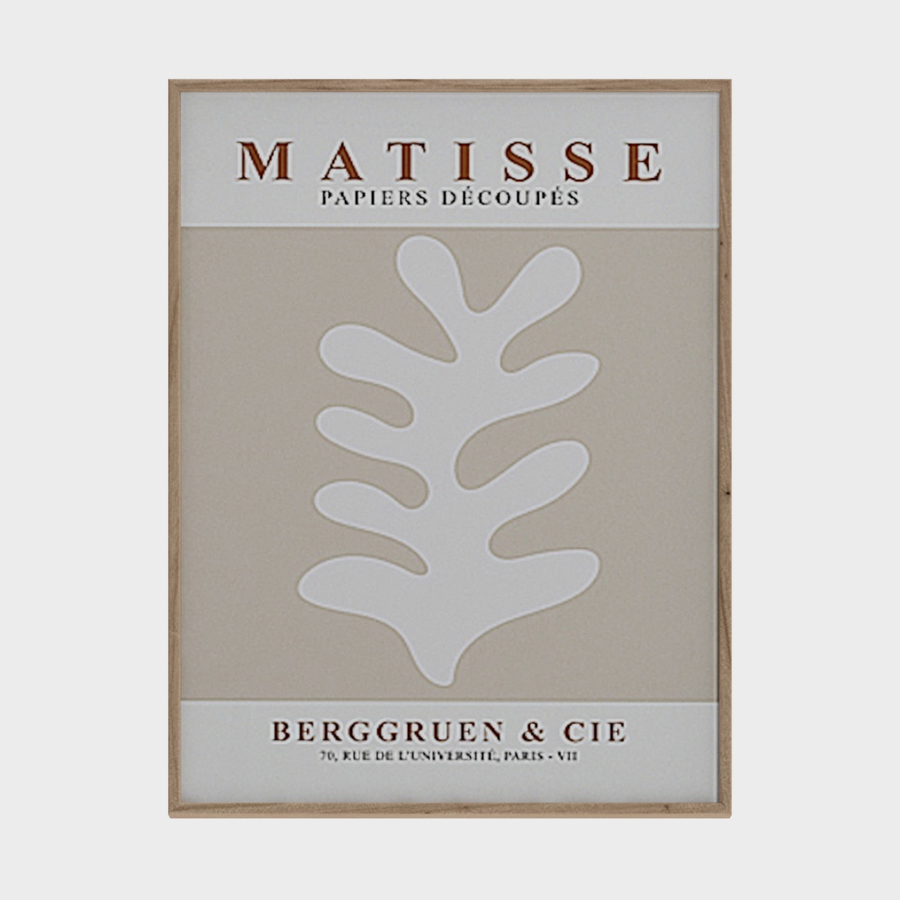 프렌치 크림 스타일 벽걸이 그림