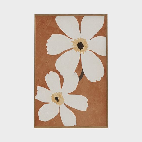 Wabi-Sabi Style Beige Decorative Painting 3D Model