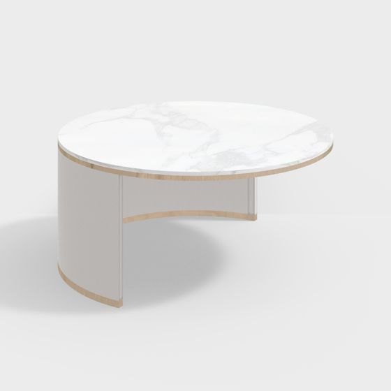 Elegant Round Table 3D model for Modern Interiors