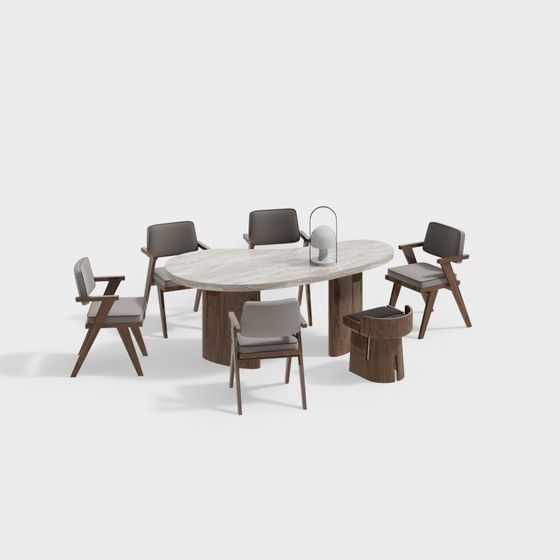 Urban Lounge 3D model for Modern Interiors