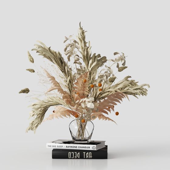 Autumn Vase 3D model for Creative Projects