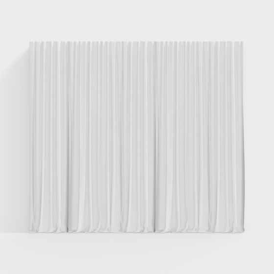 Folding Curtain 3D model for Interior Design