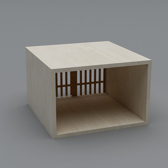 Charming Wooden Storage Cabinet 3D model