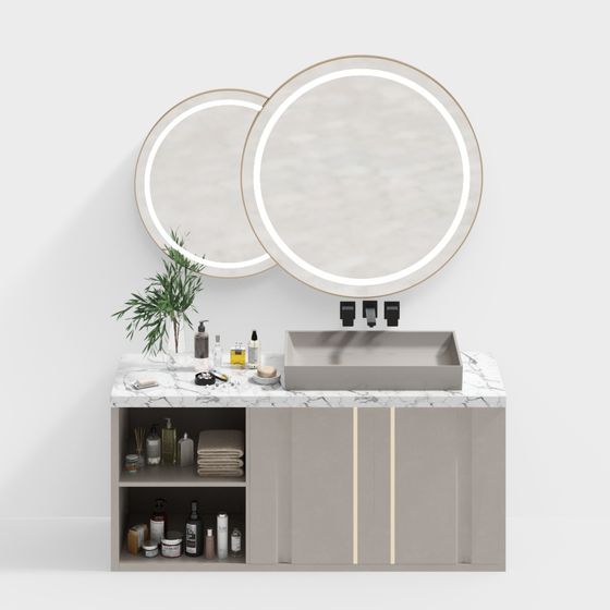 Gabinete de baño moderno