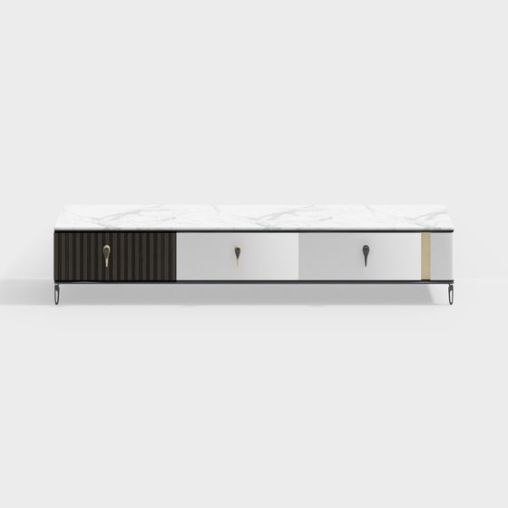 Urban Minimalist TV Stand 3D model