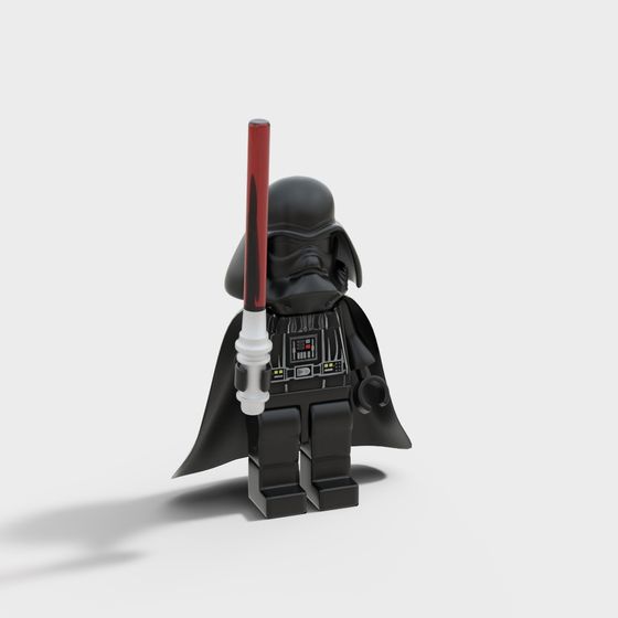 Darth Vader Low Poly 3D model