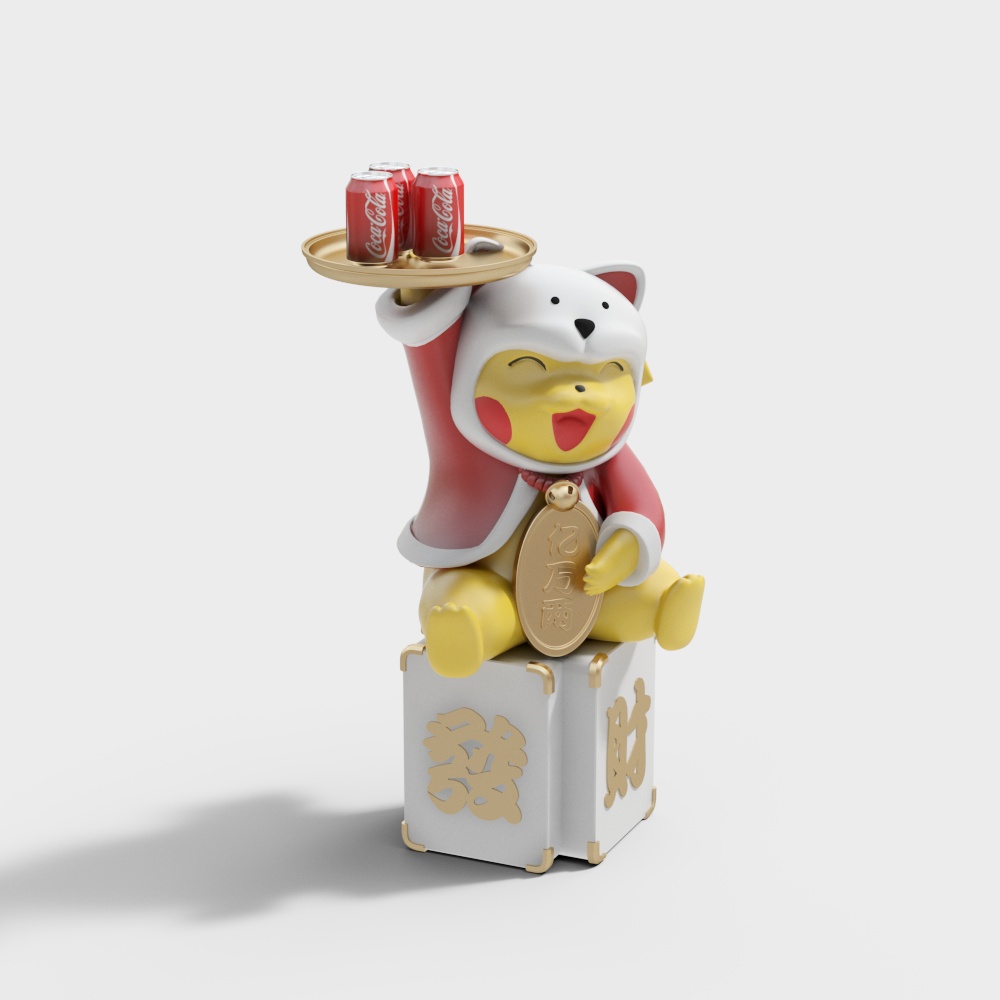 Ornement de chat chanceux