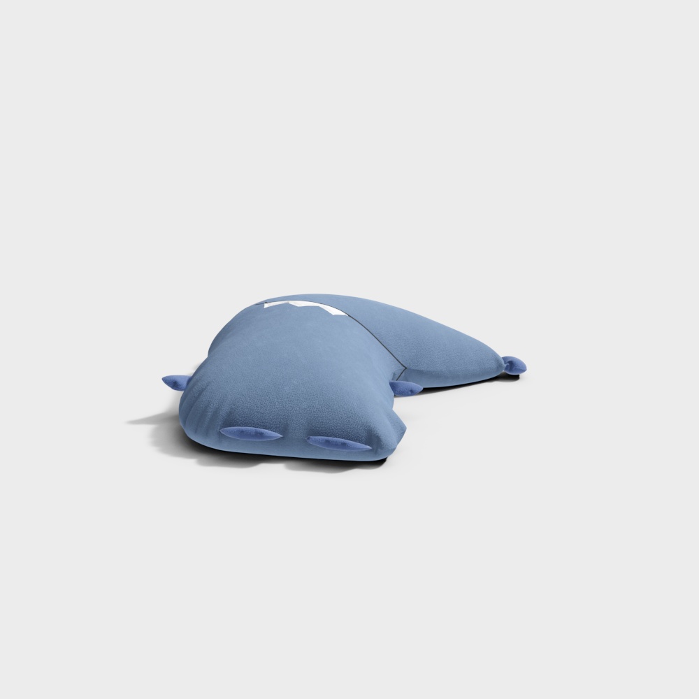 Cute Blue Dolphin 3D model