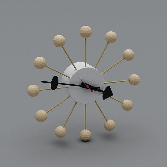 Modern Artistic Clock 3D model