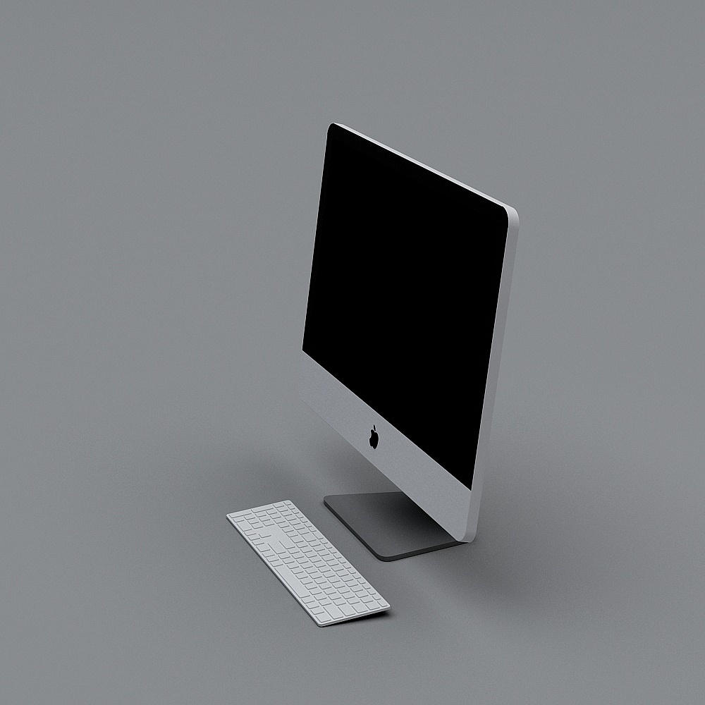Minimalist Computer Set 3D model