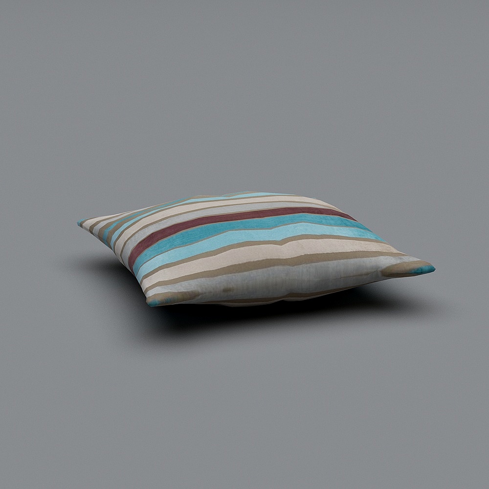 Floor Pillow Stripes Velvet