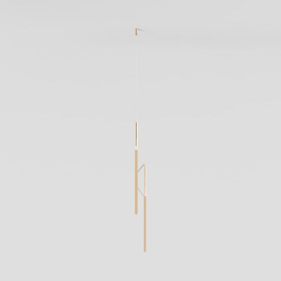 Elegant Modern Low-Poly Chandelier 3D model