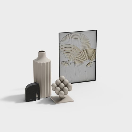 Minimalist Decor 3D model for Creative Projects