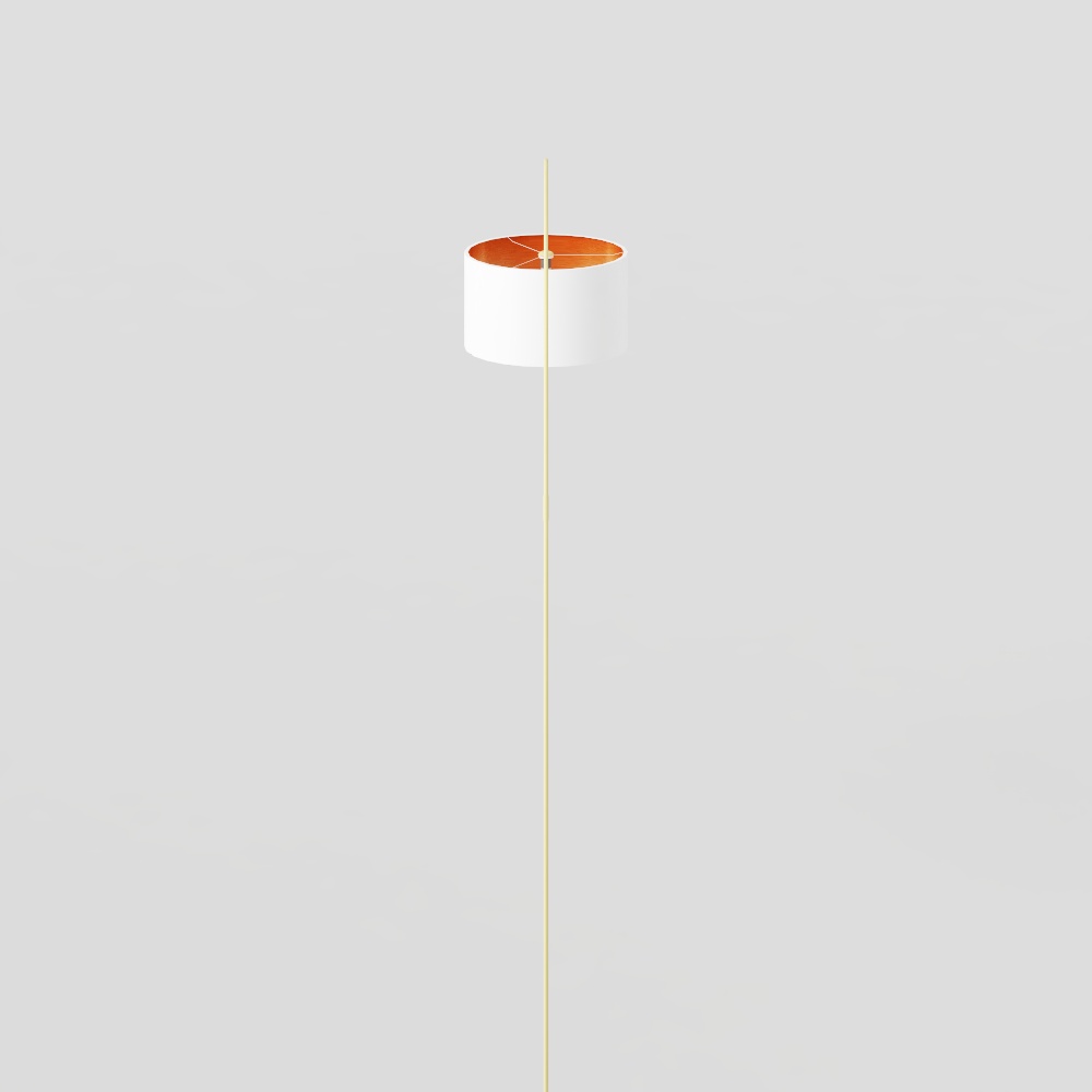 Floor LMP Gooseneck+Brass