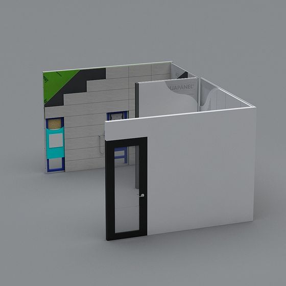 Urban Cottage Low Poly 3D model