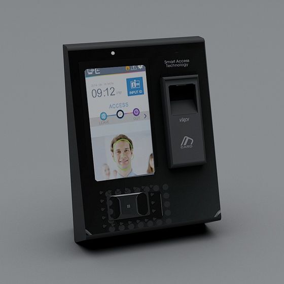 Fingerprint Access Control Terminal 3D model